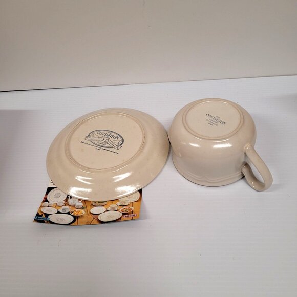 The Covington Edition Idlewild Gravy Boat with Underplate Stoneware Japan - Picture 5 of 7